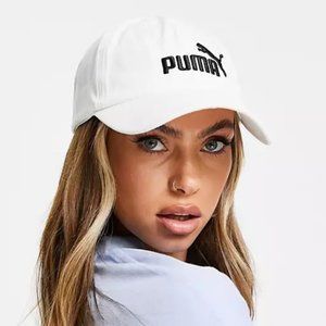 Puma Essentials White Baseball Cap Unisex
